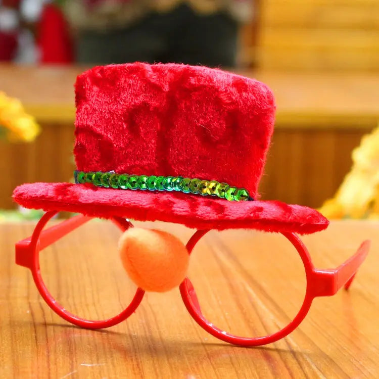 Christmas glasses frame Christmas party supplies Christmas gifts Christmas decorations glasses Santa glasses - Mytrendss