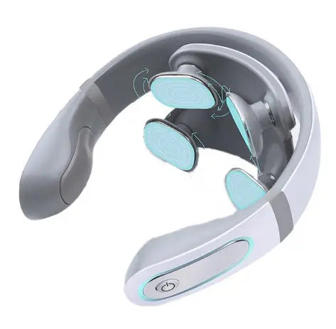 Wireless Electronic Neck Massager 4D Shiatsu Cervical Massager Stiff Neck Massage Health Care Therapy Pulse Pain Relief Mytrendss