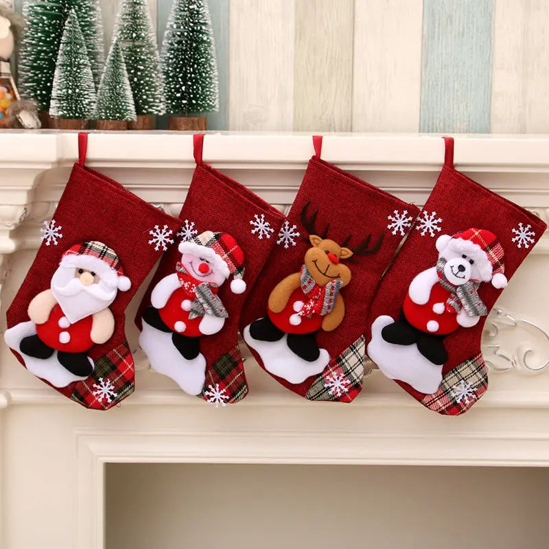 Christmas gift bag christmas hanging socks - Mytrendss