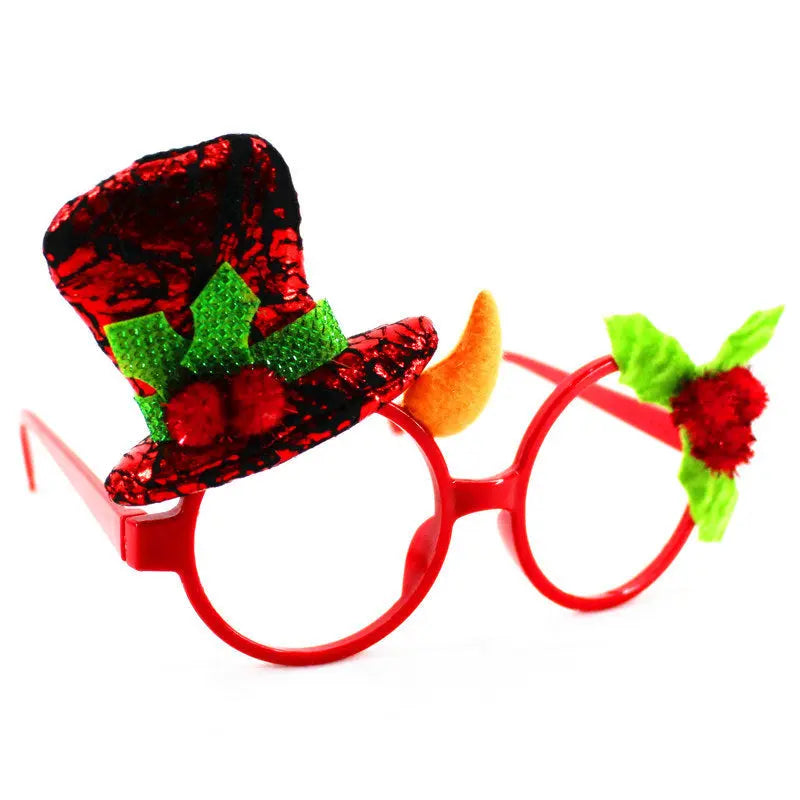 Christmas glasses frame Christmas party supplies Christmas gifts Christmas decorations glasses Santa glasses - Mytrendss