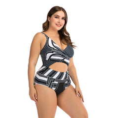 One-piece Plus Fertilizer Plus Fat Woman Swimsuit Big Cup Mytrendss