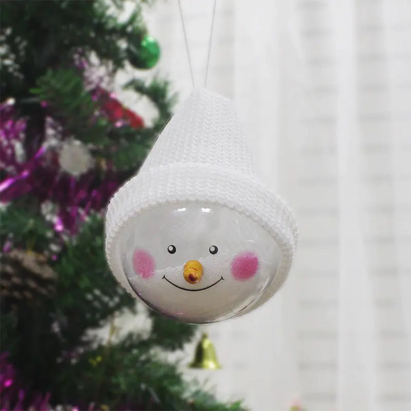 Christmas decorations creative Christmas Snowman children toys plastic Christmas Ball Christmas Pendant - Mytrendss