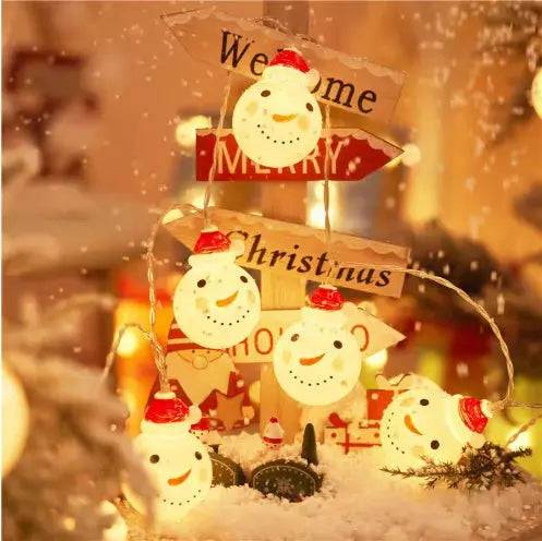 Snowman string lights Christmas lights decoration lights - Mytrendss