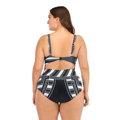 One-piece Plus Fertilizer Plus Fat Woman Swimsuit Big Cup Mytrendss