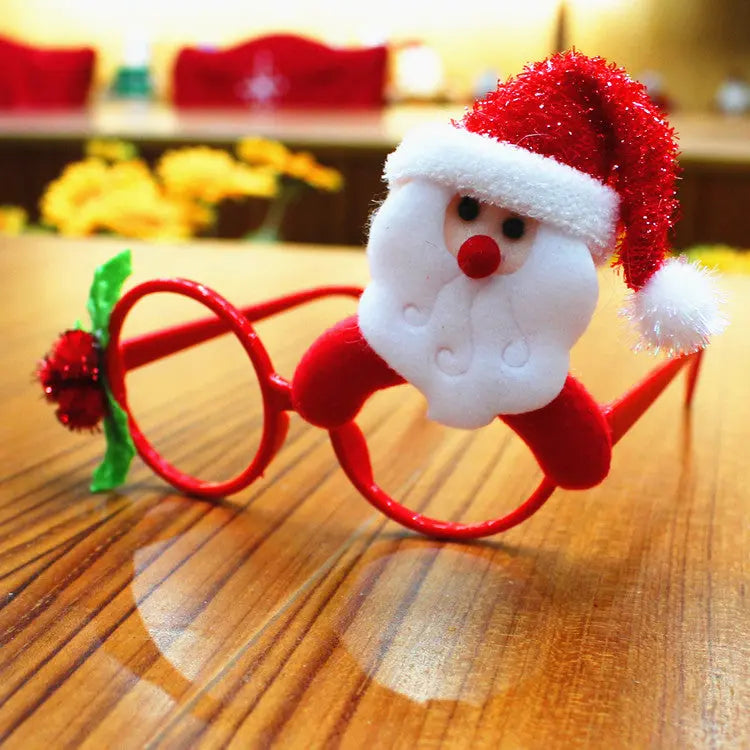 Christmas glasses frame Christmas party supplies Christmas gifts Christmas decorations glasses Santa glasses - Mytrendss