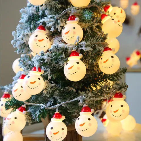 Snowman string lights Christmas lights decoration lights - Mytrendss