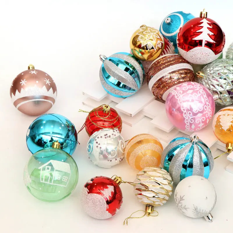 Christmas ball, bright ball, 6cm24, Christmas decorations, Christmas tree, Christmas tree decoration - Mytrendss