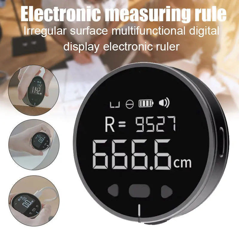 Distance Measuring Instrument Electronic Measuring Ruler Tape Measure High Definition Digital LCD High Precision Electronic Measuring Ruler Tool Mytrendss