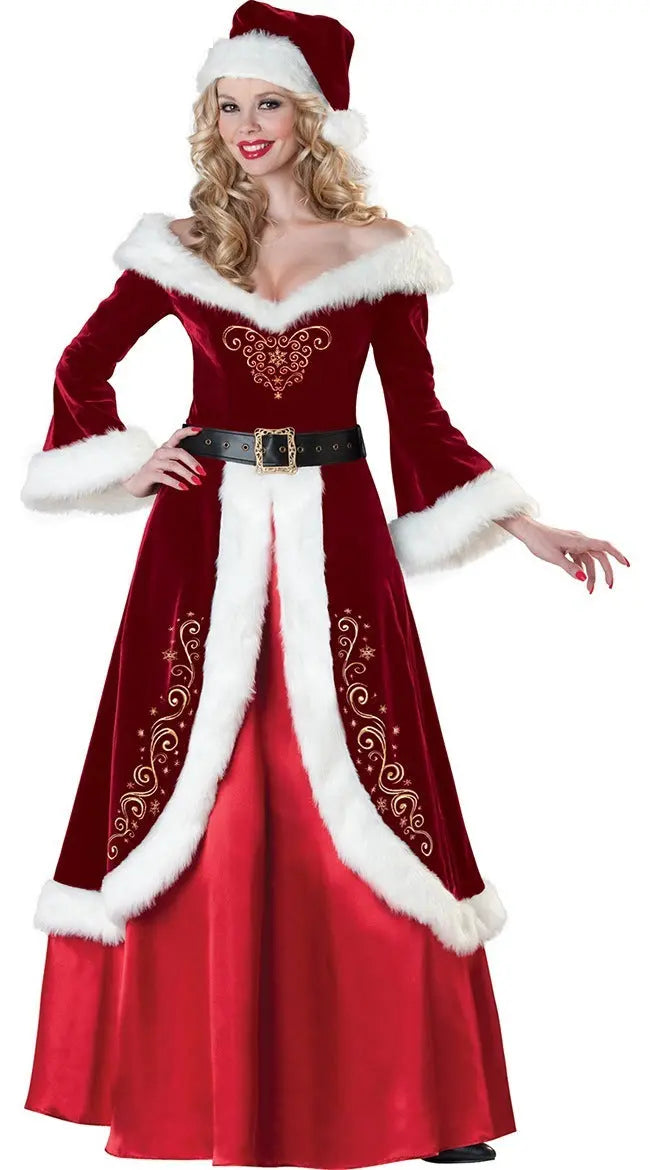 Christmas Queen Princess Dress Santa Claus dress - Mytrendss