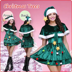 Christmas Clothing Green Christmas Tree Dress - Mytrendss